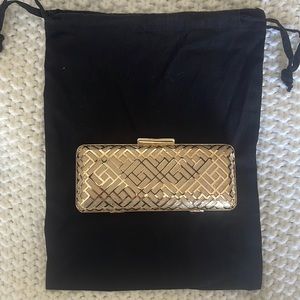Gold and Champagne Clutch - Used Once